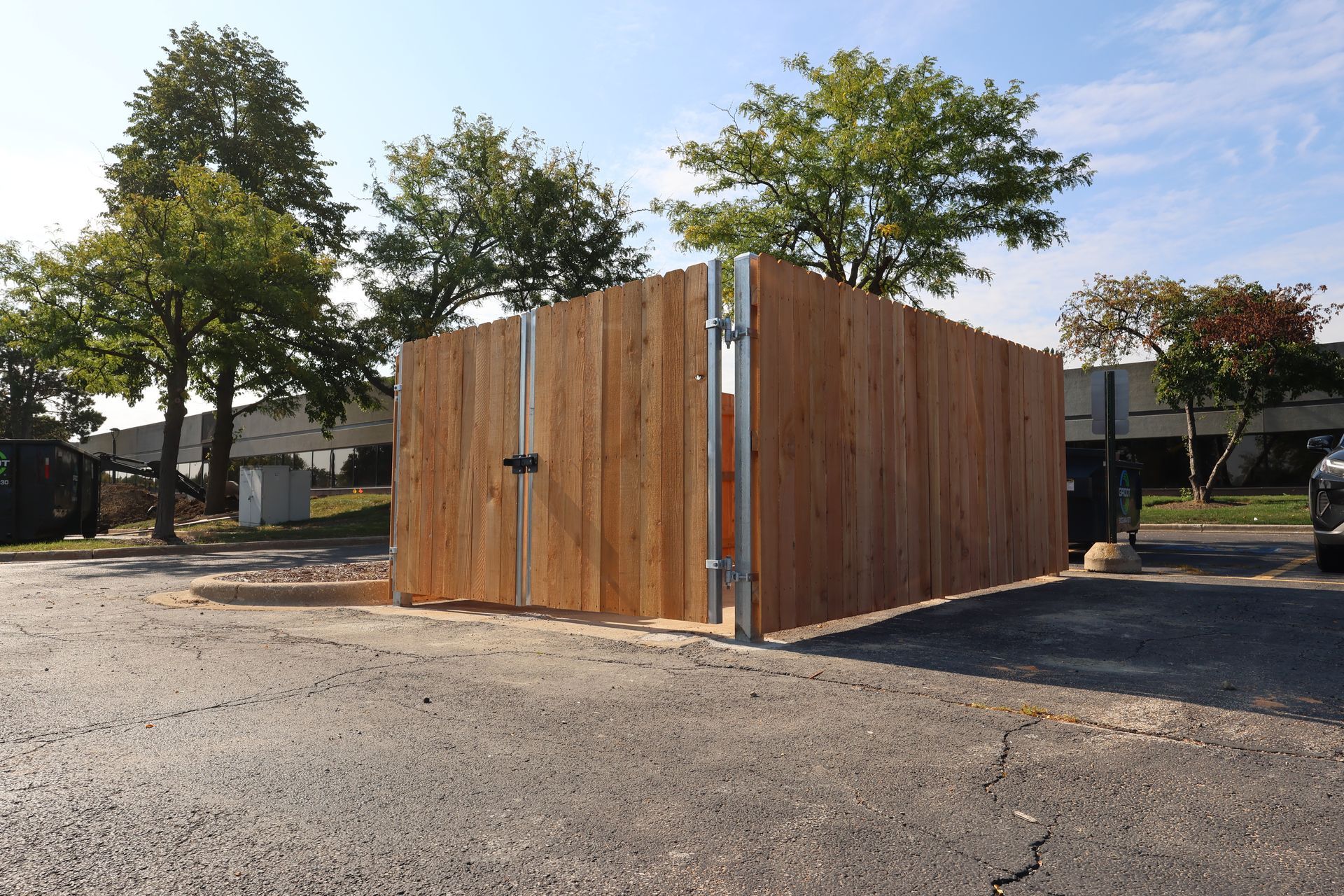 dumpster enclosure installation Illinois