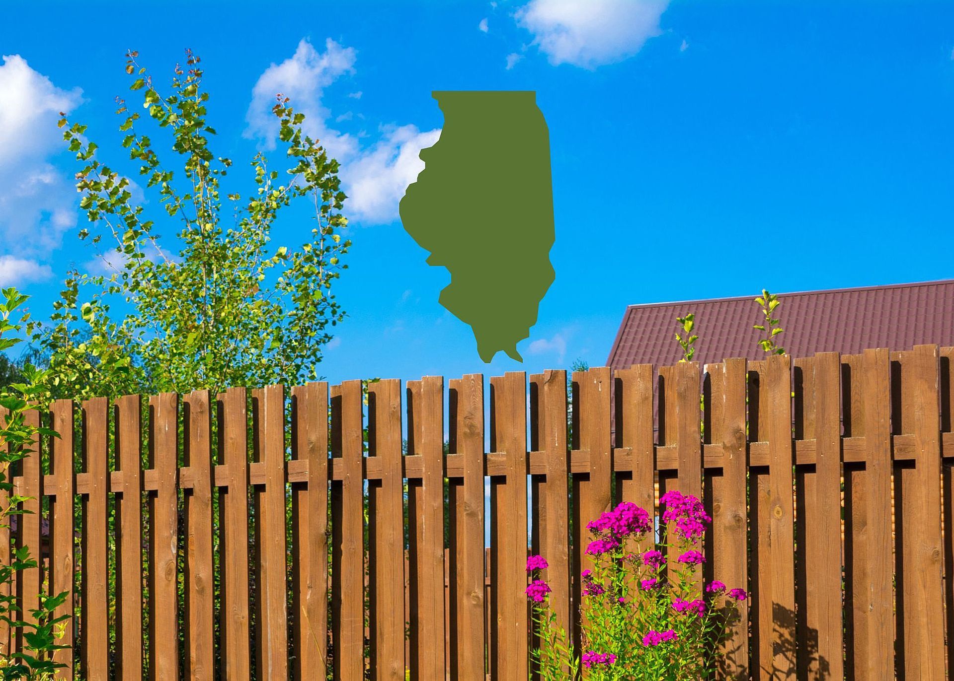 property line fence Illinois