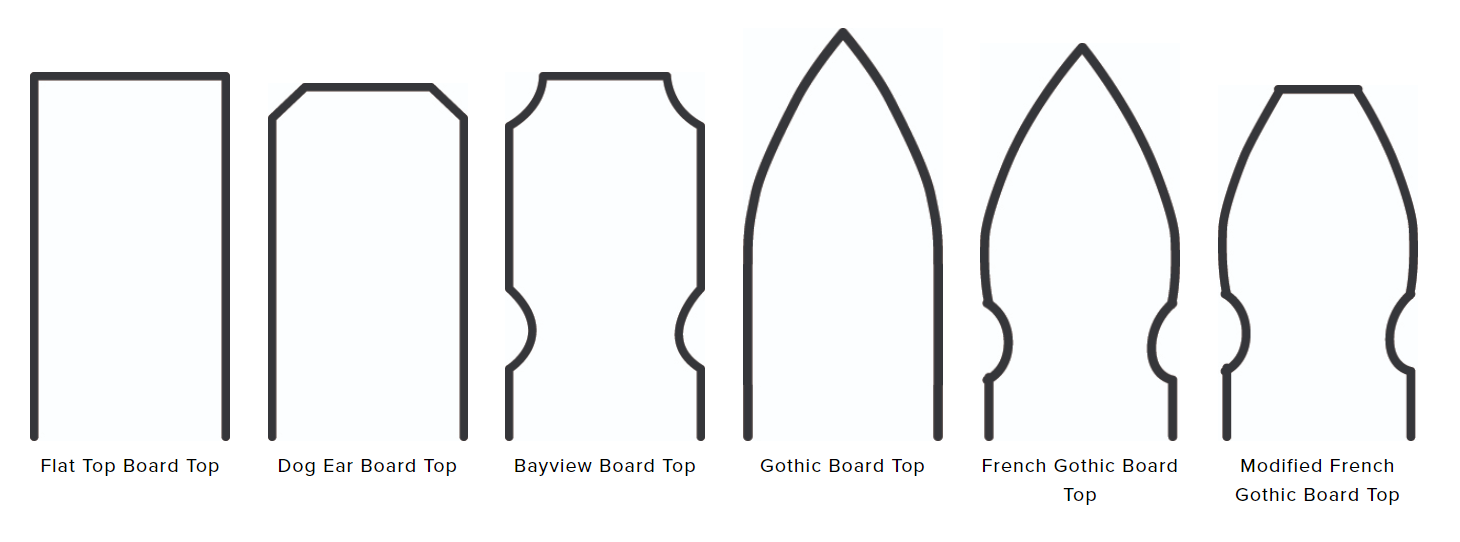 cedar fence post styles