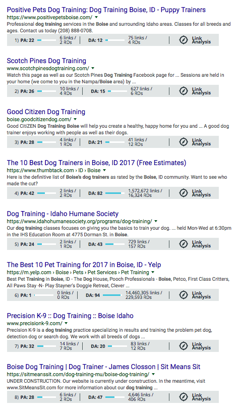 Google Search Results