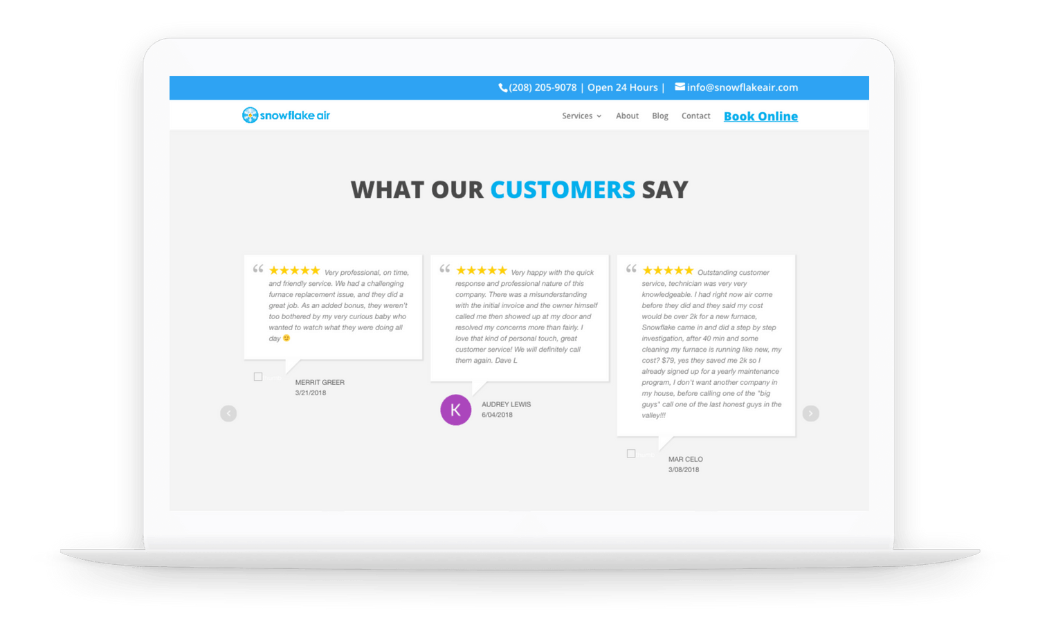 Website Display