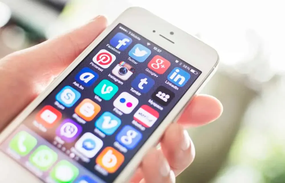 mobile phone with apps