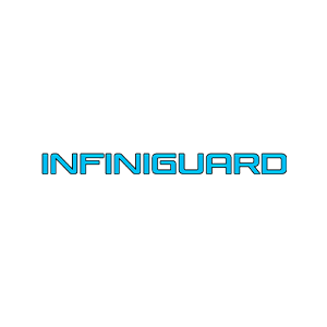 Blue INFINIGUARD logo on a white background