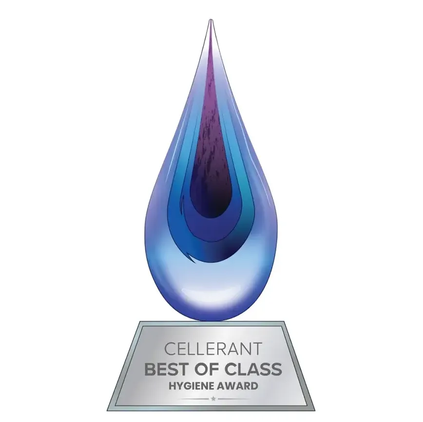 Nu-bird given Cellerant Best of Class Hygiene Award trophy