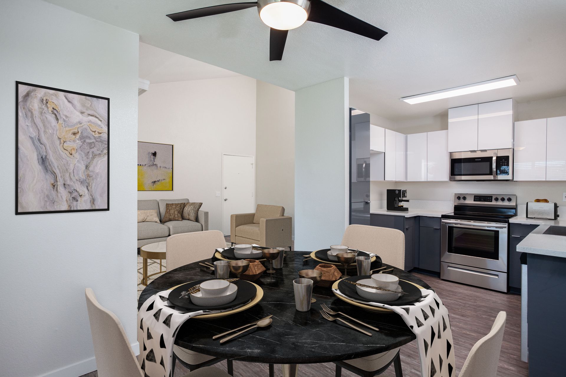 Interior and Exterior Photos of West Fifth Apartments - Visit our Amenities page for full list of amenities
