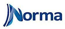 Logotipo de Norma con una "N" estilizada azul y texto azul.