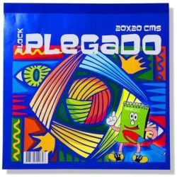 Paquete azul de bloque de arte