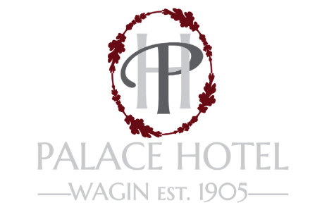 Palace Hotel logo: initials