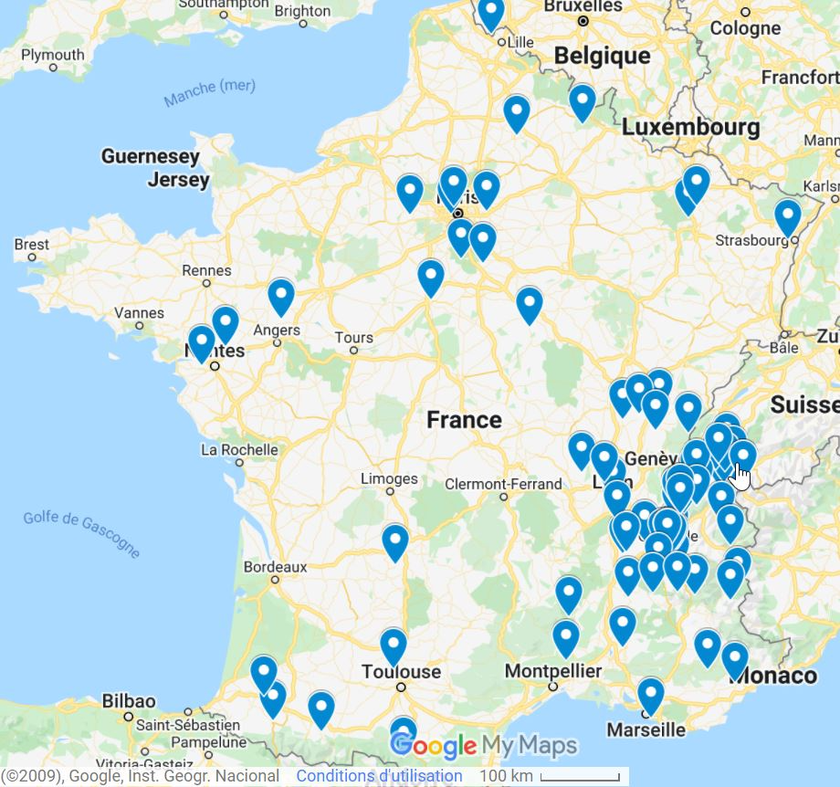 Carte accueil réfugiés Ukrainien