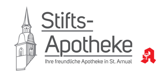 Ein Logo für eine Apotheke namens Stifts-Apotheke