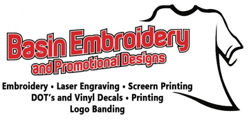 Basin Embroidery and Promotional Designs logo
