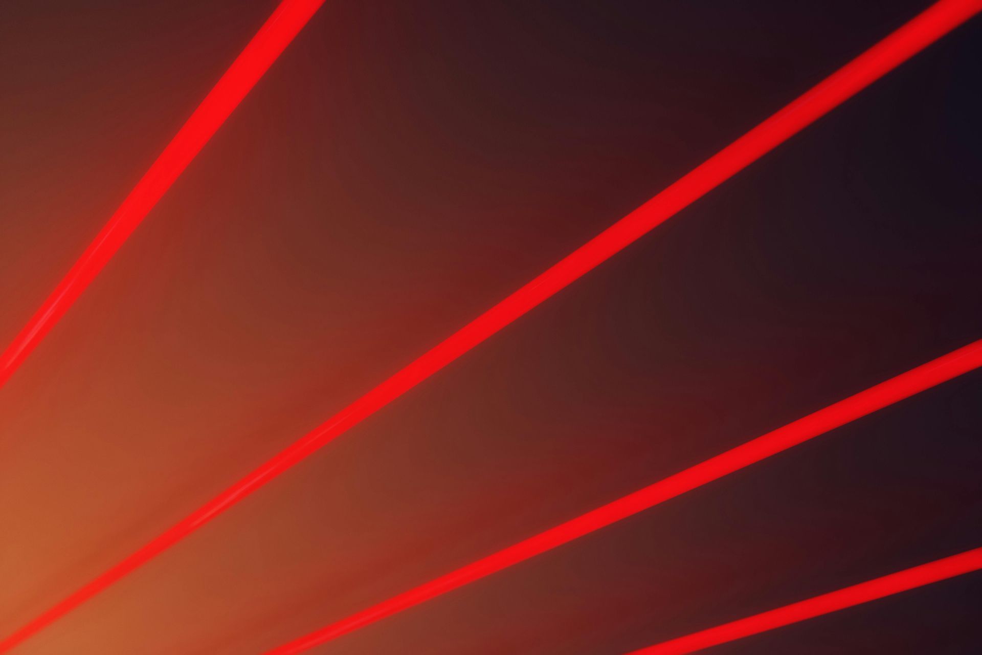 Red Laser on Black Background