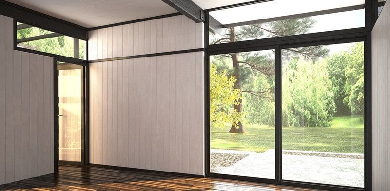 An Empty Room With a Lot of Windows and a View of a Park — Darwin Glass in Yarrawonga, NT