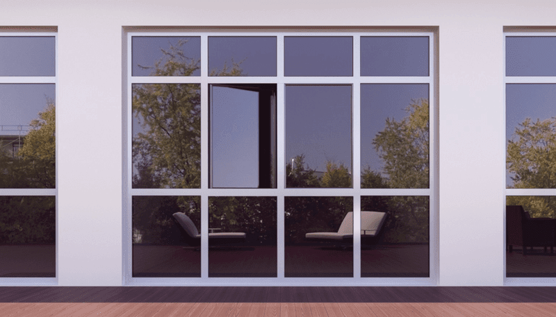 A White Building With a Lot of Windows and a Sliding Glass Door — Darwin Glass in Yarrawonga, NT