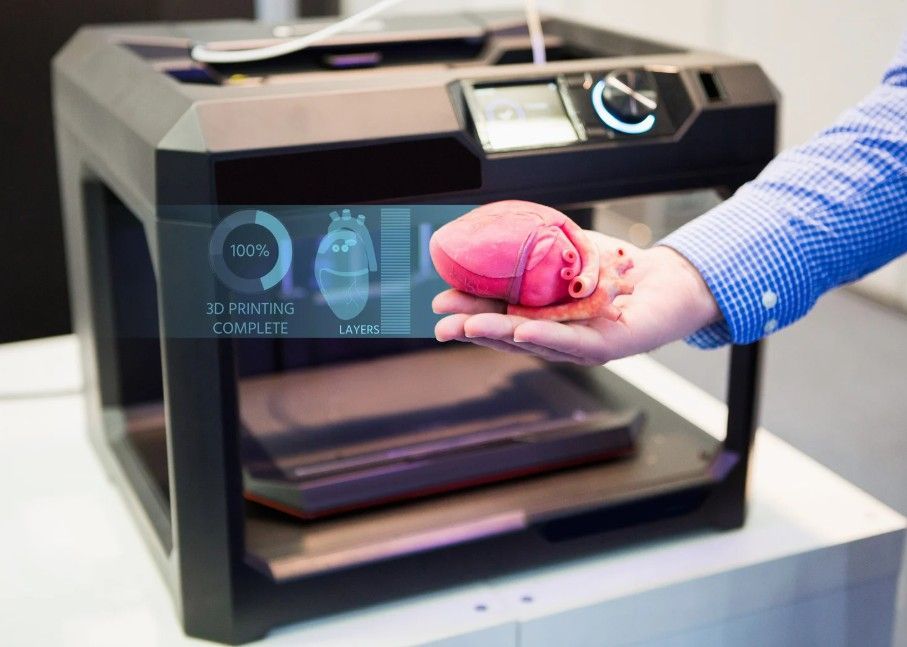 using a 3d printer to recreate a life size replica human heart