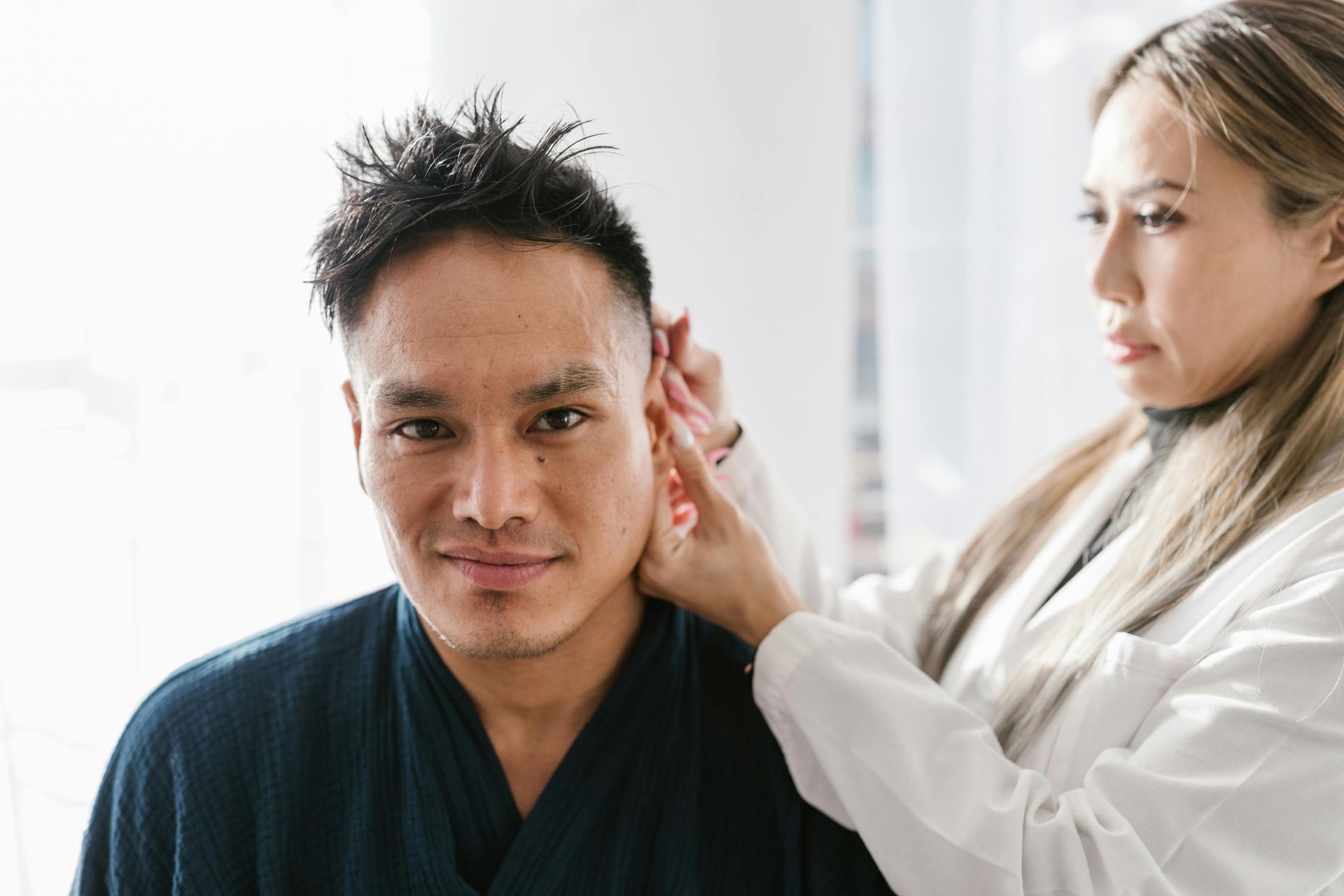 checking for ear wax