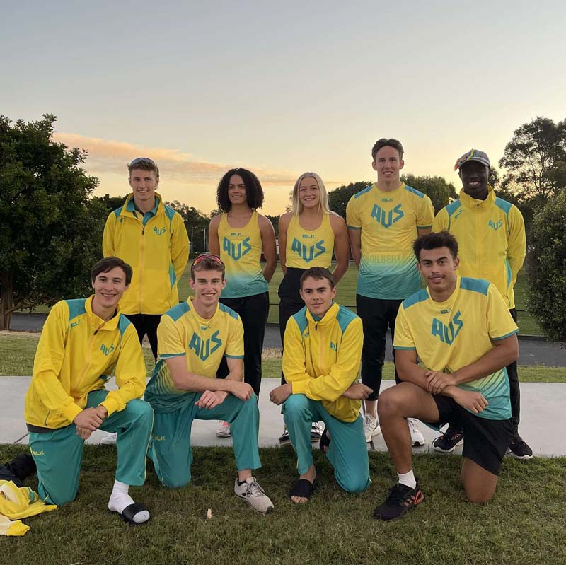 team photo sunset