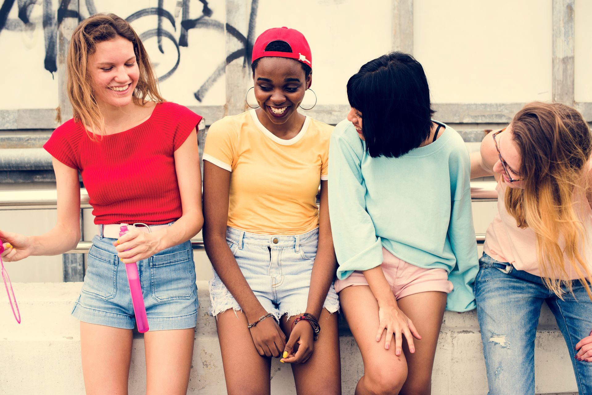 This is an image of Two young black females