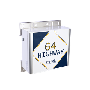 White address sign with