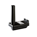 Black rectangular antenna with a cylindrical top, mounted on a bracket.