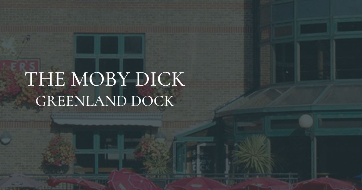 The Moby Dick, Greenland Dock in London