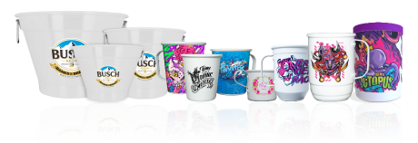 Produto personalizados Guedes Alumínio Baldes, canecas de aluminio e tirantes personalizados