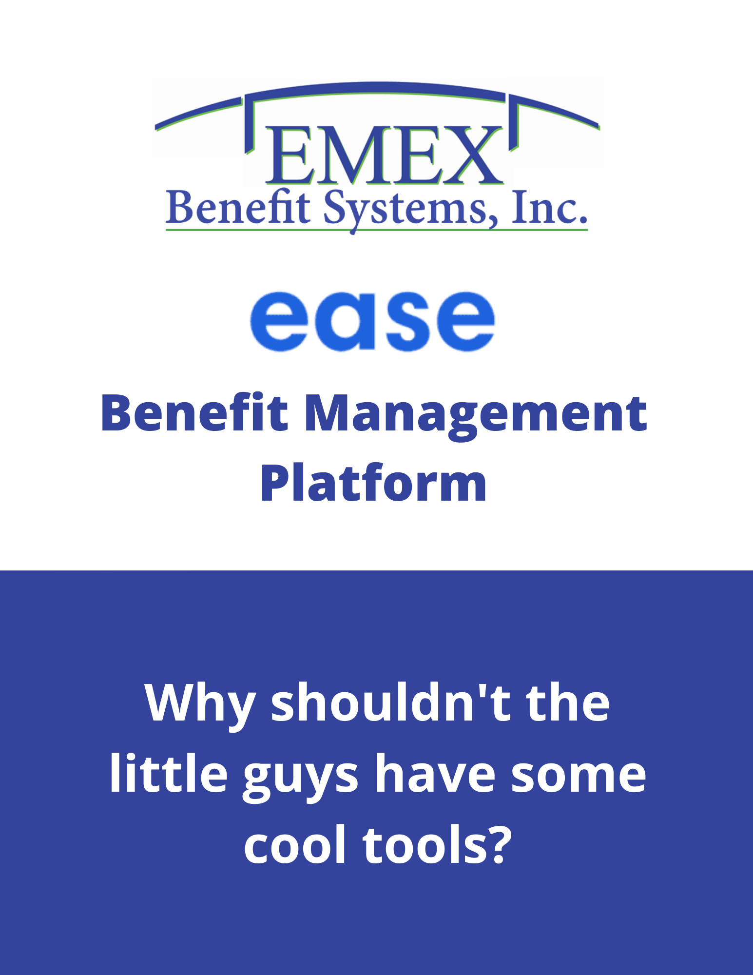 ease online benefit management platform— St Michael, MN — EMEX Benefits Systems
