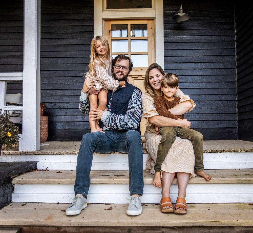 Family Outside the House — St Michael, MN — EMEX Benefits Systems
