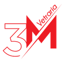 Logo rosso e bianco con una 