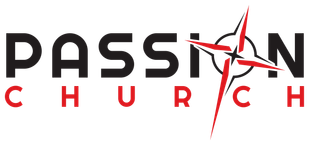 The logo for passion church is a compass with a cross in the center.
