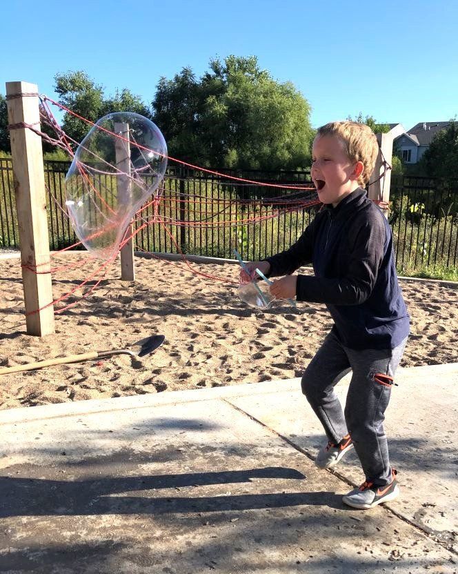 Playing with bubble