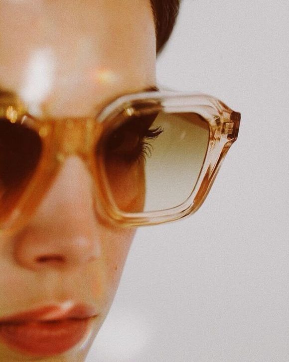 woman lenses