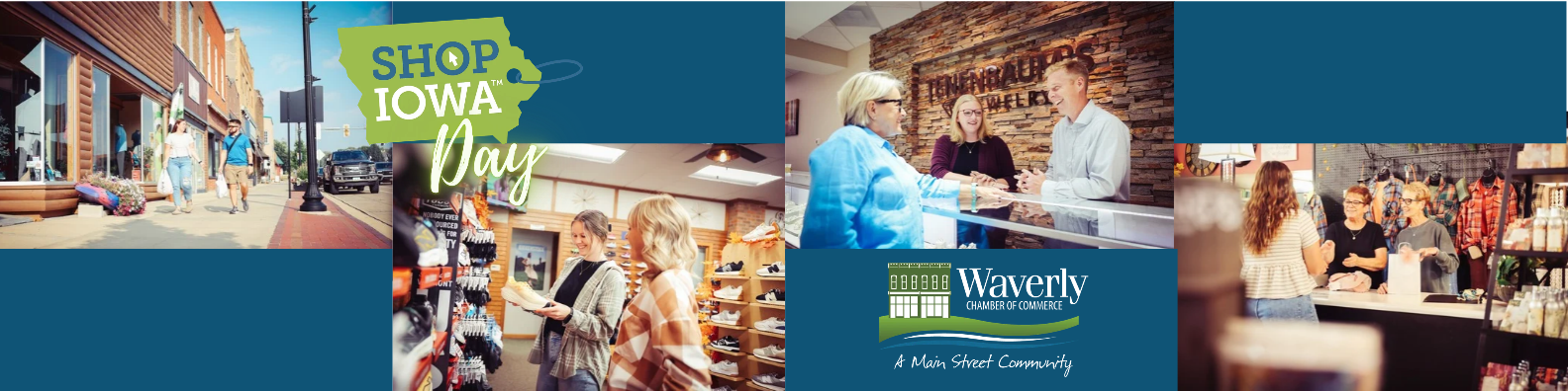 Shop Iowa Day 2026 celebrating Iowa small businesses and local shopping in Waverly