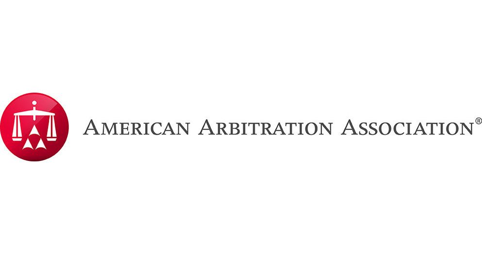 American Arbitration Association logo.