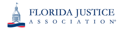 Florida Justice Association logo.