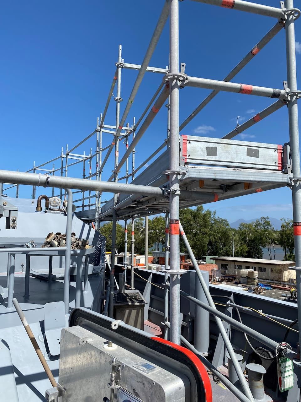 Scaffolding On Top Of A Boat — T & T Scaffolding in Gordonvale, QLD