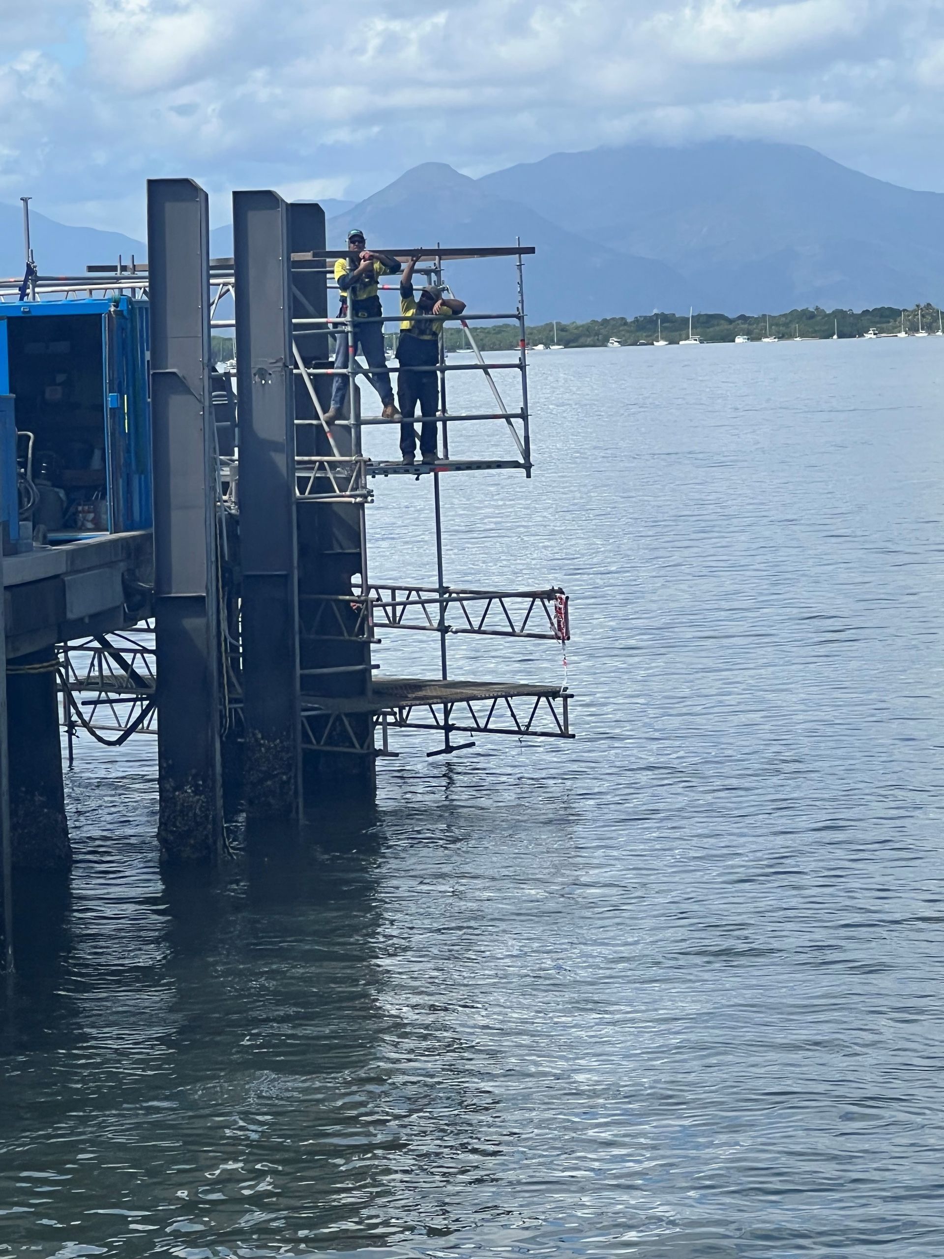 Scaffolding and Protection on a Construction Site — T & T Scaffolding in Weipa, QLD