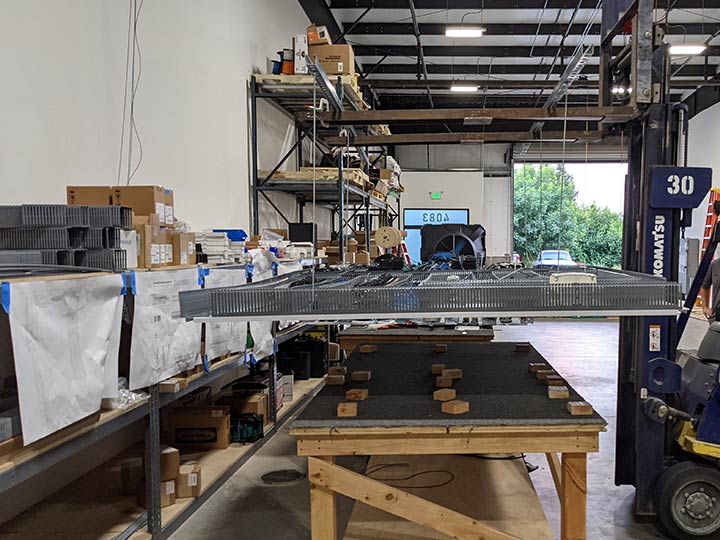 Loading of a 3 Door Enclosure
