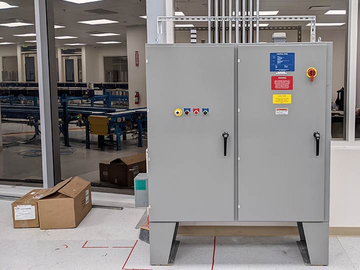 Control panel, automation, and electrical install at a medical facility
