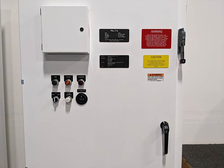 PLC and pump panels for municipal water treatment plant