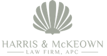 Harris & McKeown Law Firm logo with stylized shell design