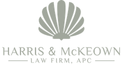 Harris & McKeown Law Firm logo with stylized shell design