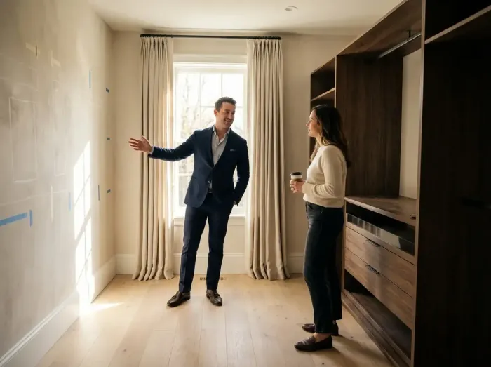 designer and customer having an initial discussion
