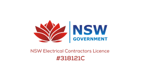 NSW Electrical Contractors Licence with NSW Government logo. License number: 318121C.