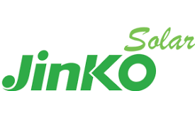 Jinko Solar logo in green on a white background