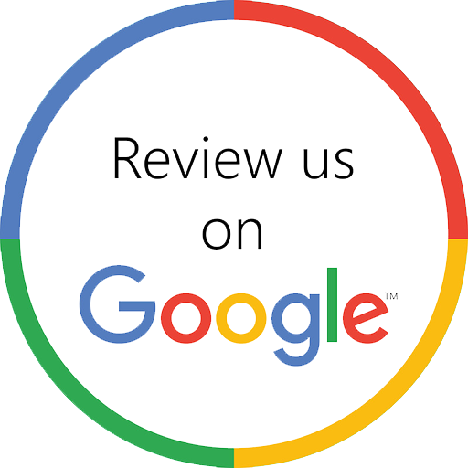 A google logo in a colorful circle on a white background
