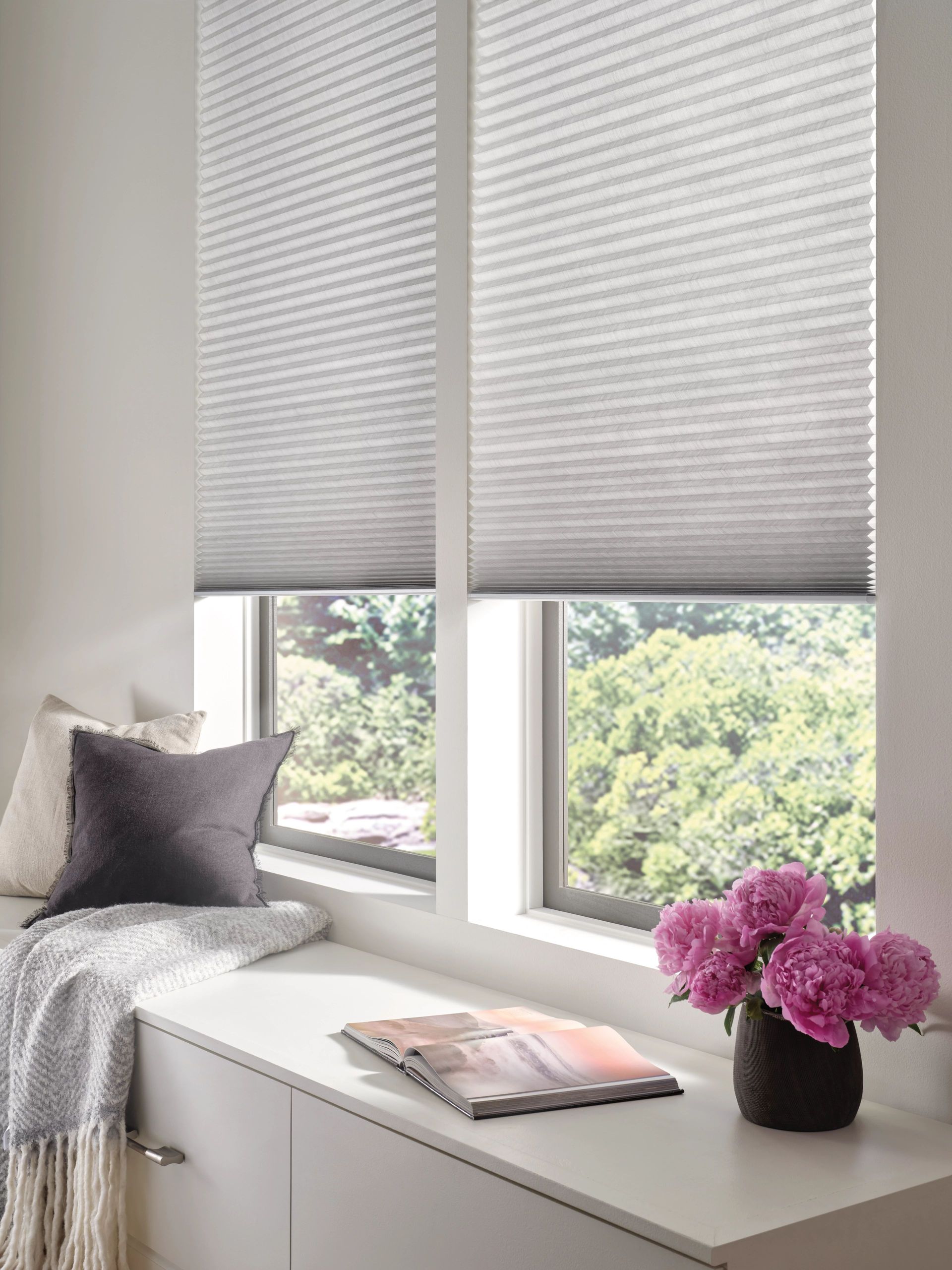 Honeycomb shades in Grayscale