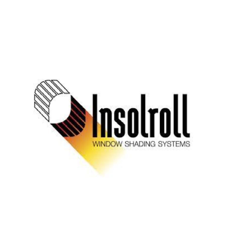 Insolroll custom solar shade and roller shade manufacturer logo
