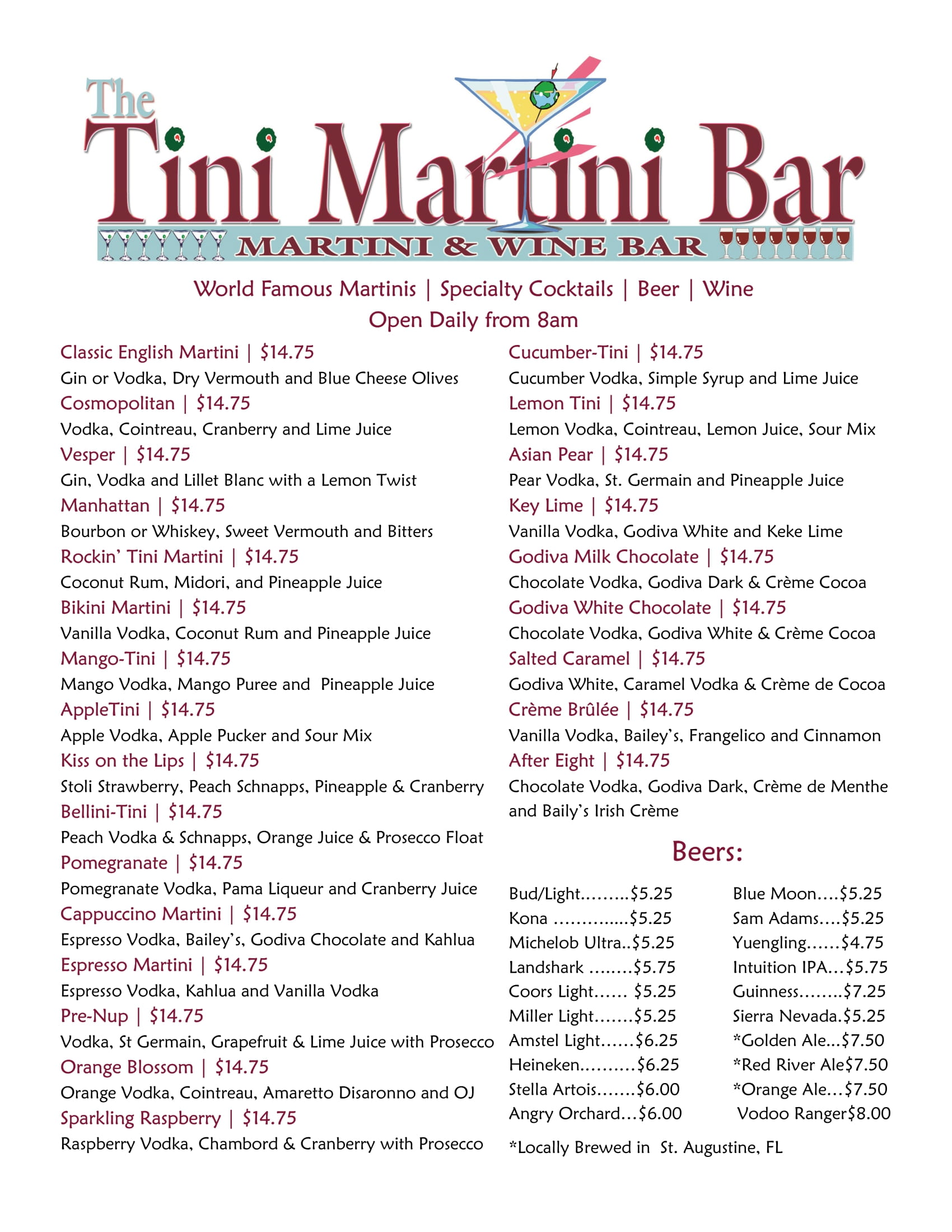 The Tini Martini Bar