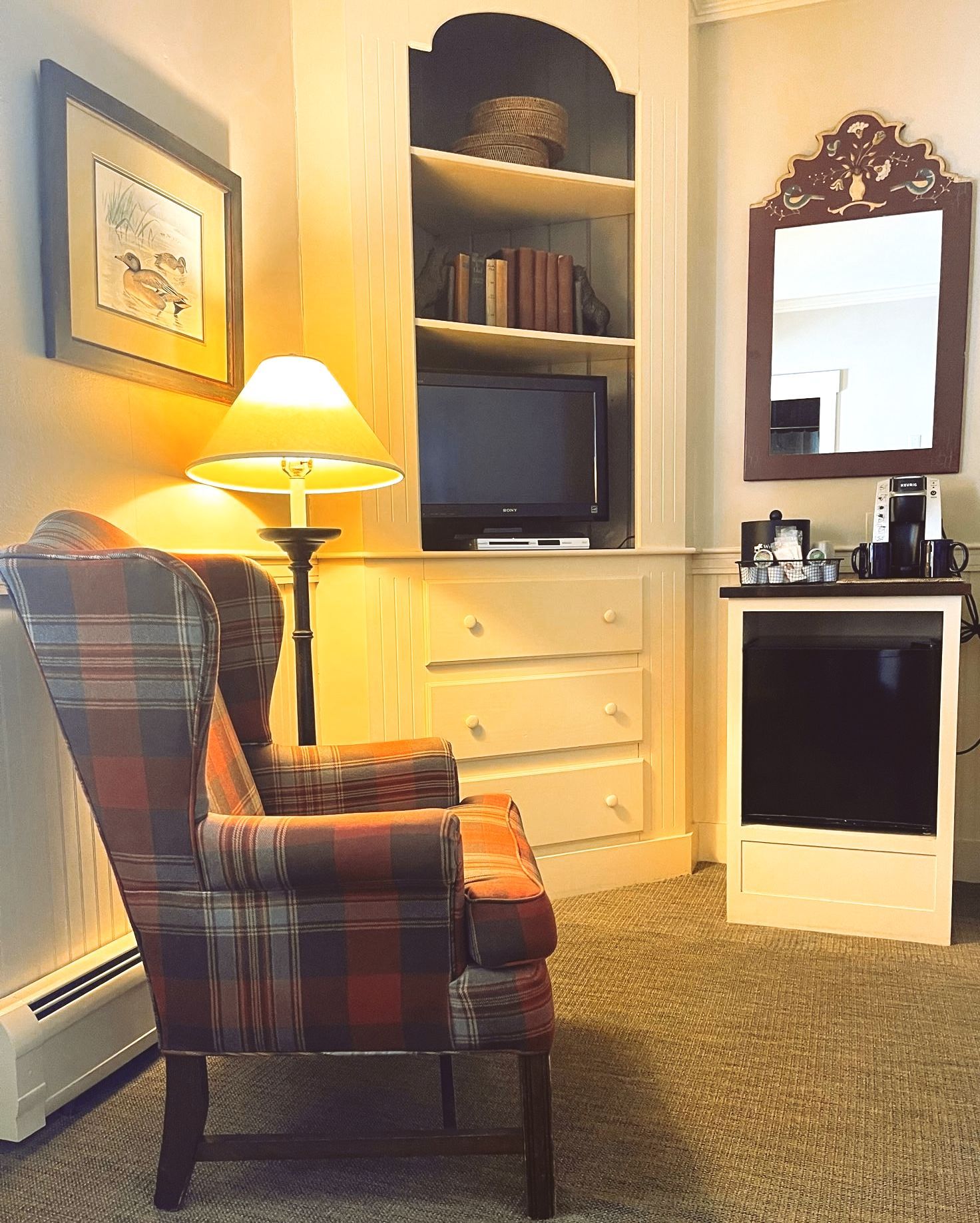 The Courtyard Vermont vacation rental bedroom in Westmore at Willoughby Lake